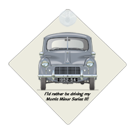 Morris Minor 4dr saloon 1952-54 Car Window Hanging Sign